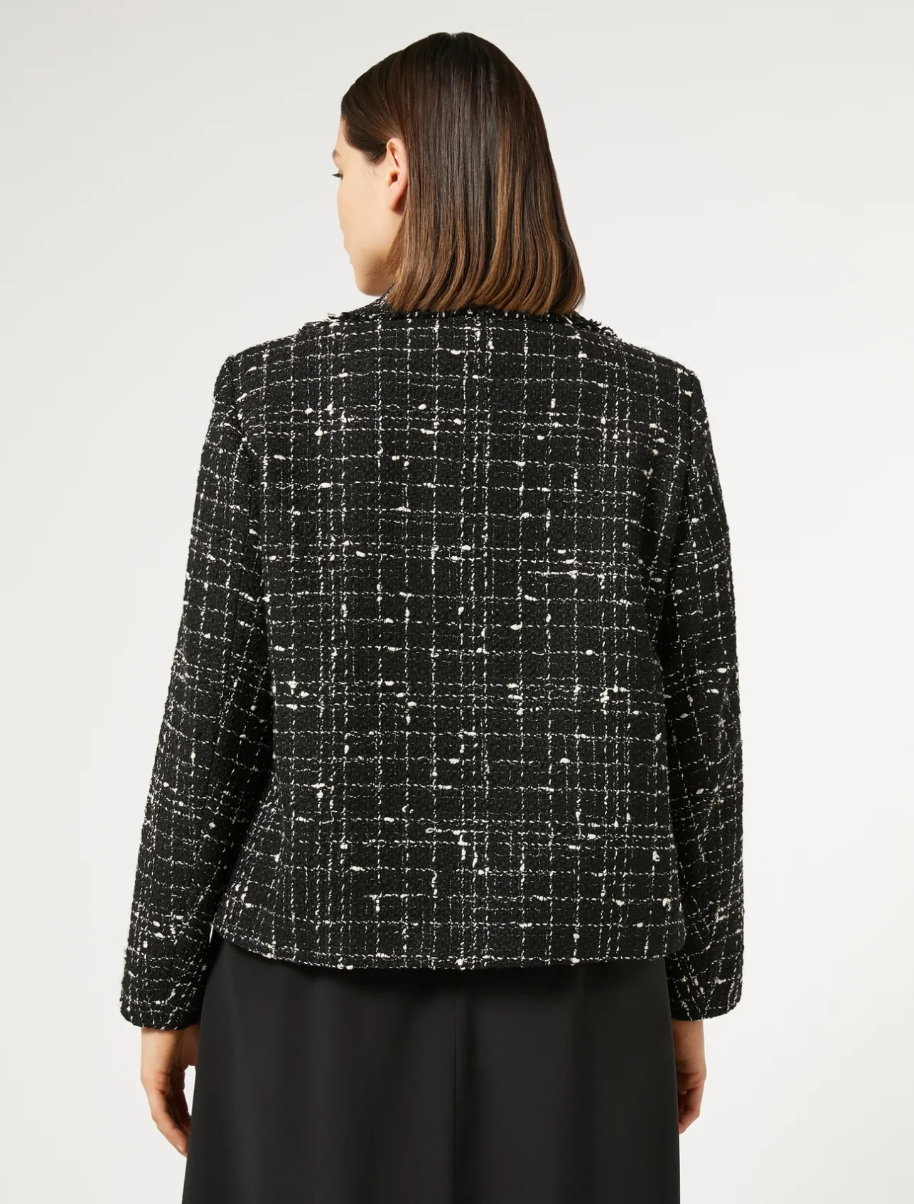 New Marina Rinaldi Check blazer BLACK