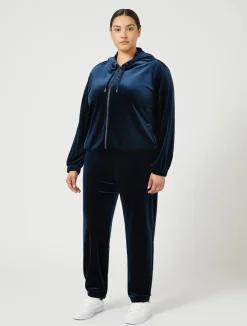Outlet Marina Rinaldi Chenille jogging trousers MIDNIGHTBLUE