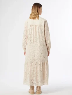 New Marina Rinaldi Chenille lace dress NATURAL