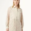 Outlet Marina Rinaldi Chenille lace shirt NATURAL