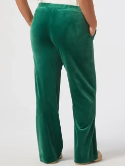 Discount Marina Rinaldi Chenille trousers DARKGREEN