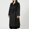 New Marina Rinaldi Coat in wool drap BLACK