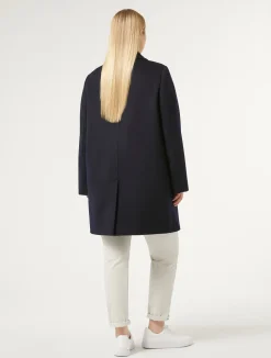 Best Marina Rinaldi Coat in wool drap MIDNIGHTBLUE