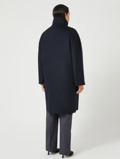 Sale Marina Rinaldi Coat in wool drap MIDNIGHTBLUE