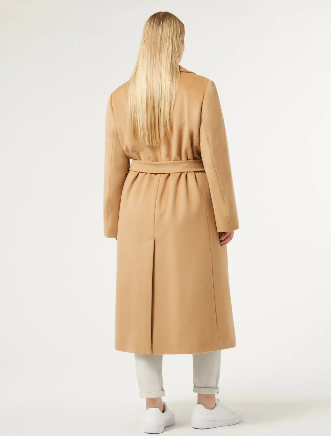 New Marina Rinaldi Coat in wool drap CAMEL