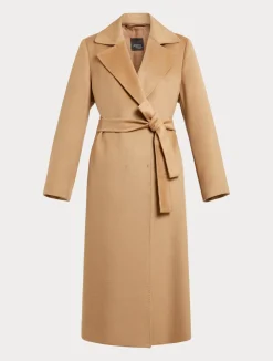 New Marina Rinaldi Coat in wool drap CAMEL