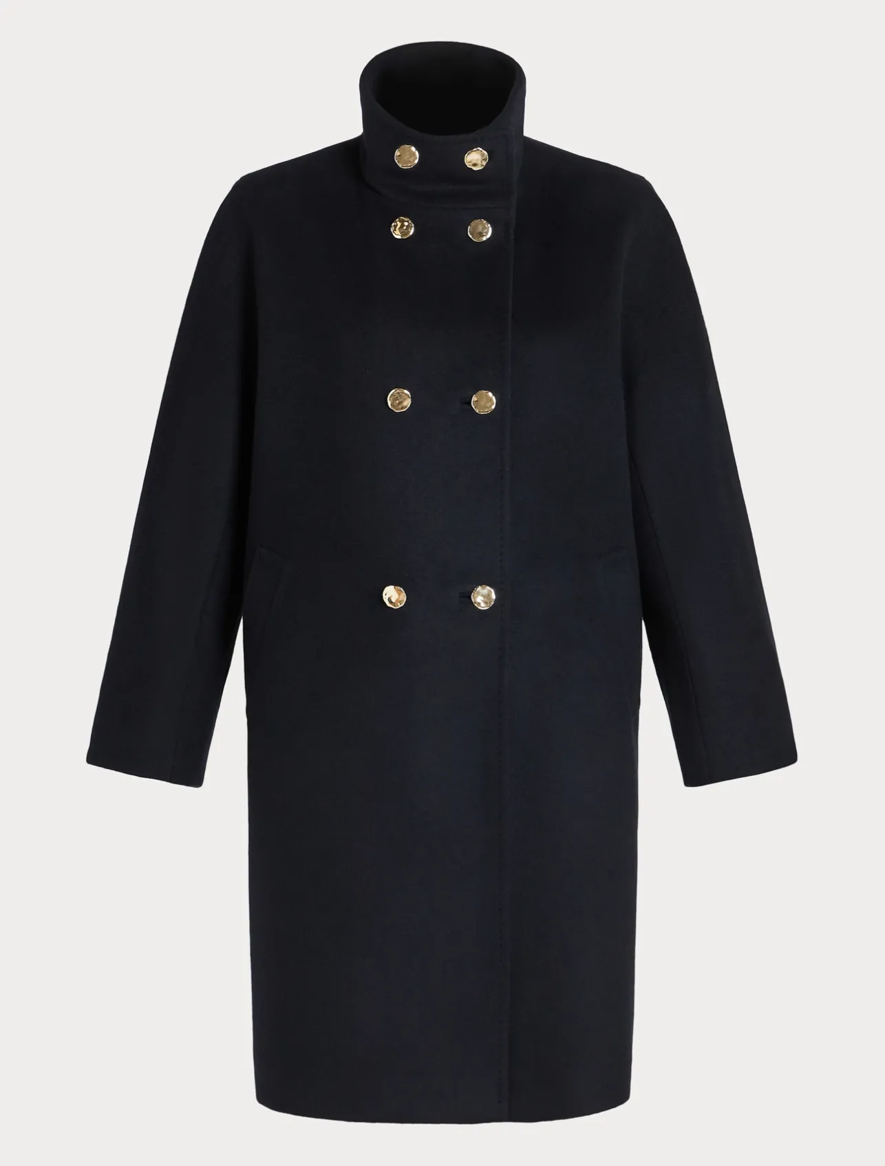 Sale Marina Rinaldi Coat in wool drap MIDNIGHTBLUE