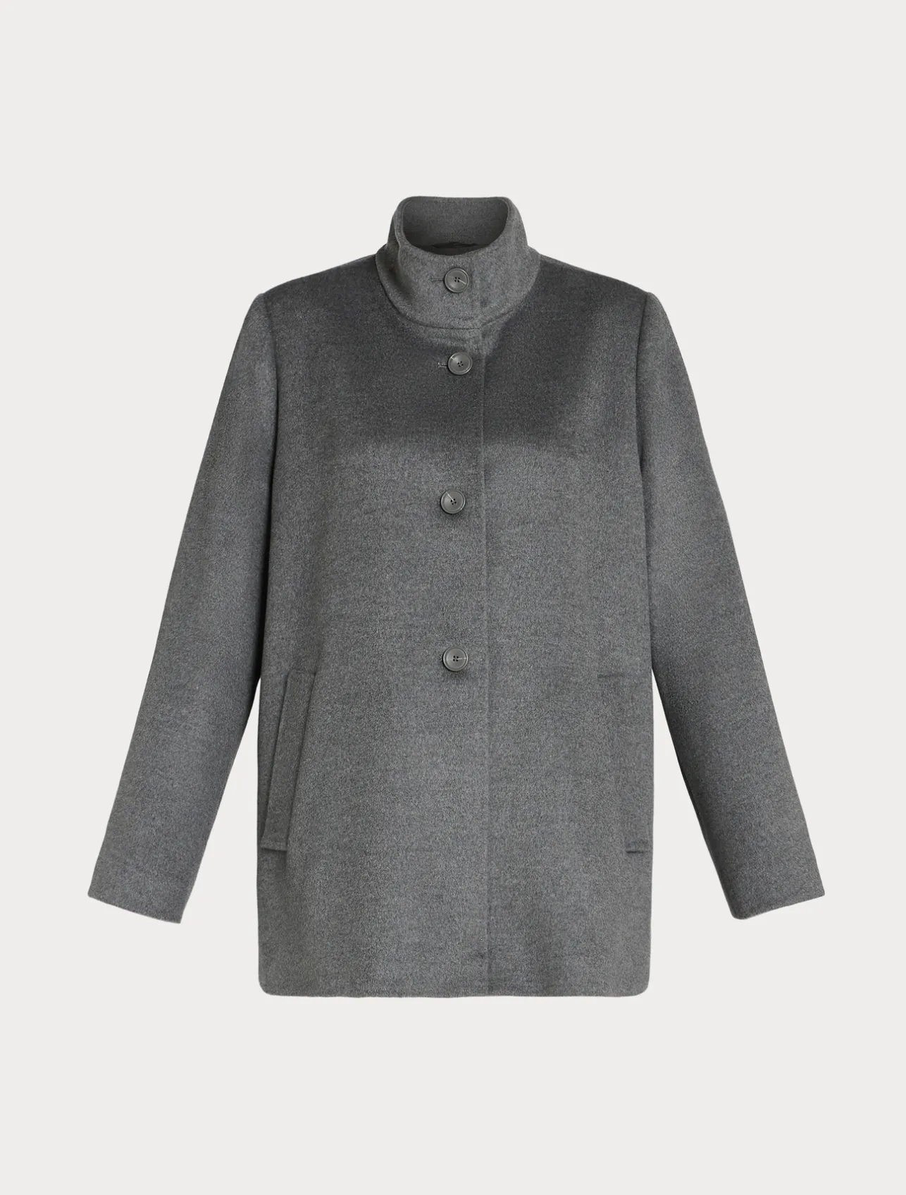 Online Marina Rinaldi Coat in wool drap MEDIUMGREY