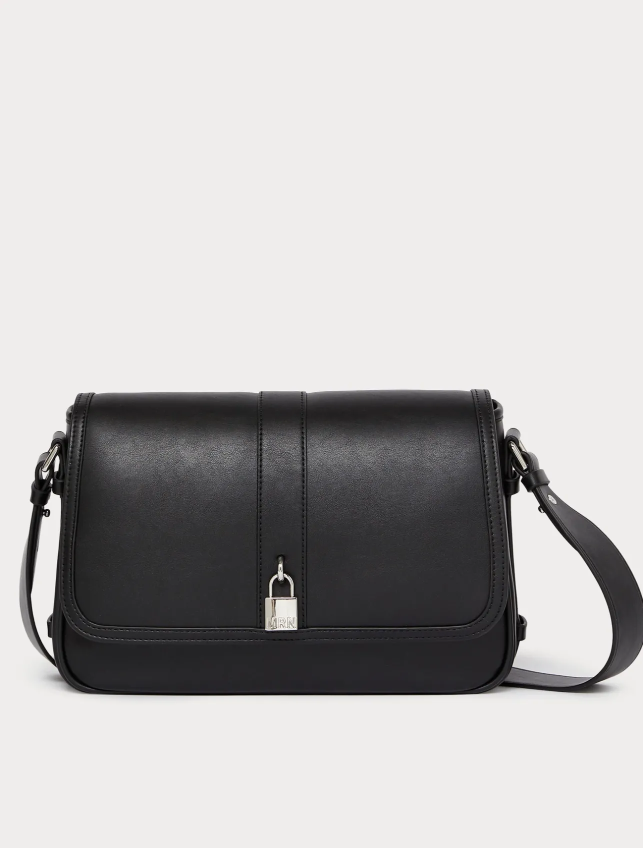 Discount Marina Rinaldi Coated fabric crossbody bag BLACK