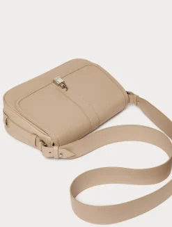 Clearance Marina Rinaldi Coated fabric crossbody bag BEIGE