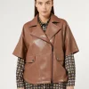 Sale Marina Rinaldi Coated fabric jacket BRONZE
