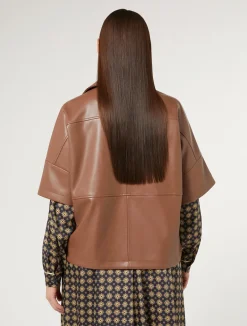 Sale Marina Rinaldi Coated fabric jacket BRONZE