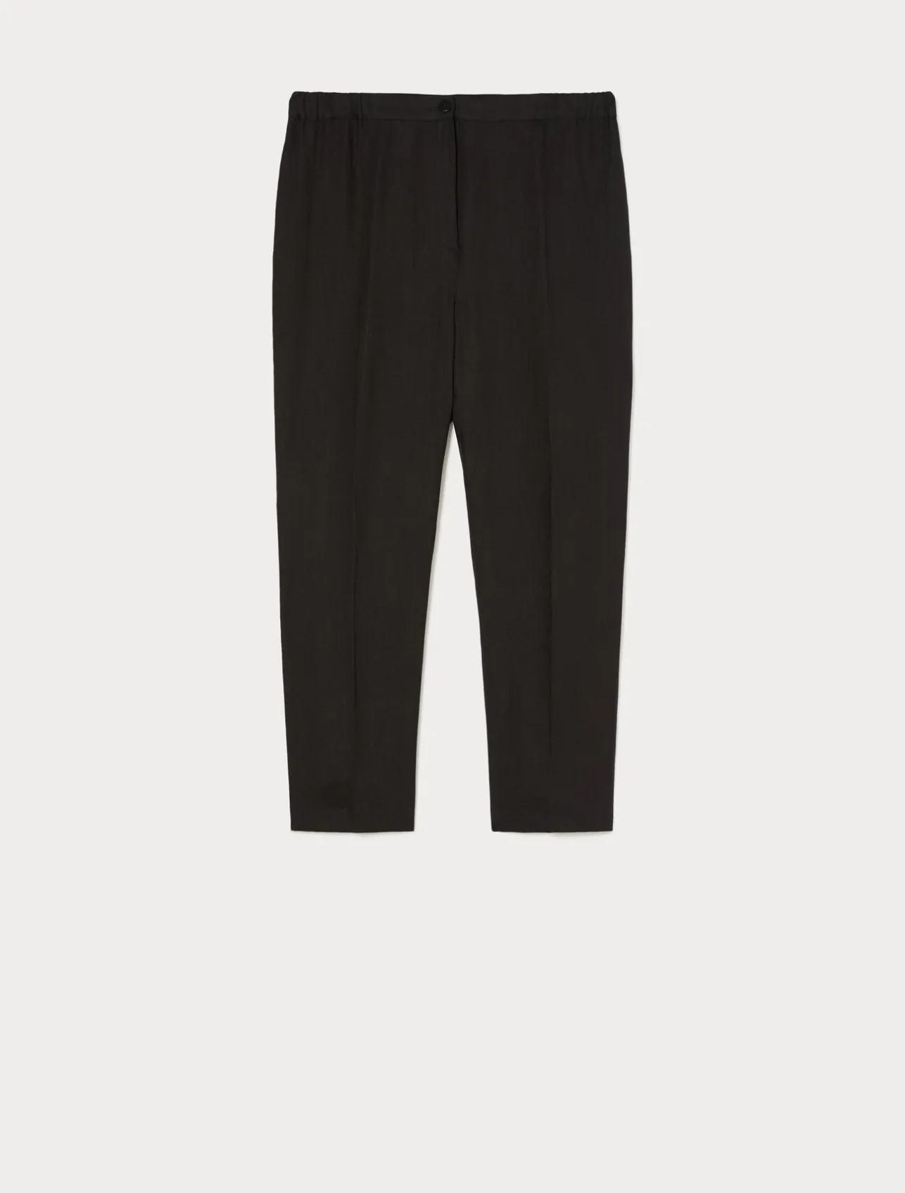 Online Marina Rinaldi Coated fabric trousers BLACK
