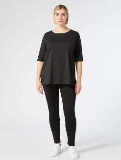 Discount Marina Rinaldi Compact jersey leggings BLACK
