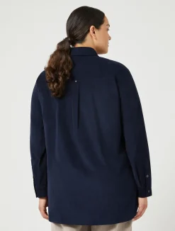 Best Marina Rinaldi Corduroy shirt NAVY