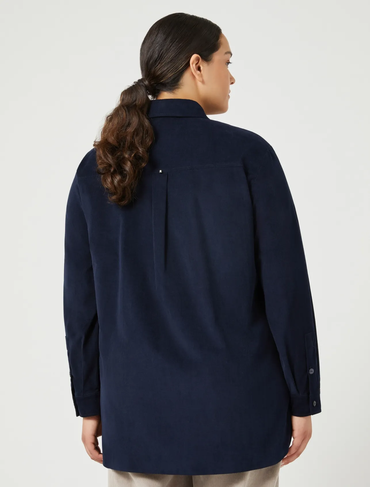 Best Marina Rinaldi Corduroy shirt NAVY