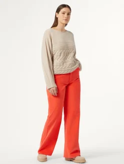 Online Marina Rinaldi Corduroy trousers CORAL