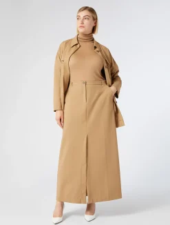 Hot Marina Rinaldi Cotton blend canvas jacket GOLD