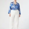 Sale Marina Rinaldi Cotton bull denim jeans IVORY