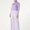 Clearance Marina Rinaldi Cotton bull denim trousers LILAC