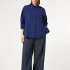 New Marina Rinaldi Cotton bull denim trousers BLUEJEANS