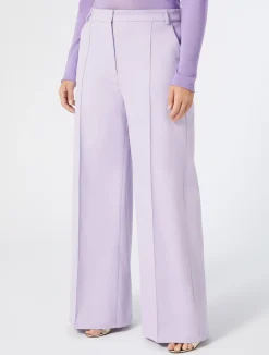 Clearance Marina Rinaldi Cotton bull denim trousers LILAC