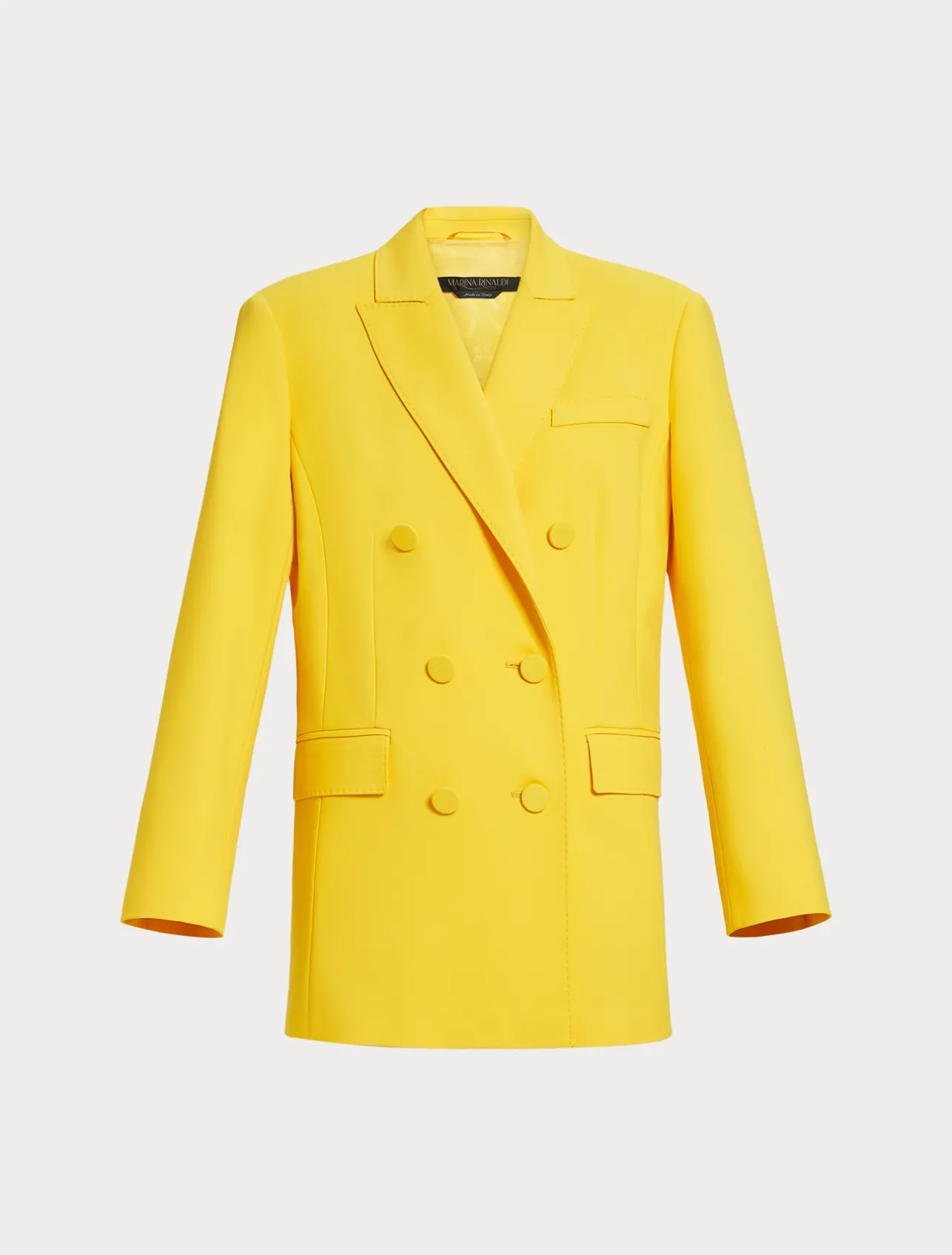 Online Marina Rinaldi Cotton canvas blazer jacket BRIGHTYELLOW