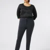 Hot Marina Rinaldi Cotton canvas trousers MIDNIGHTBLUE