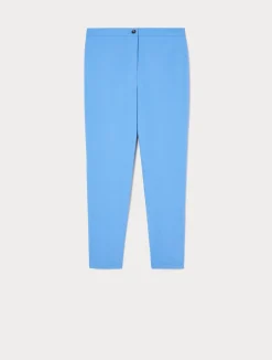 Hot Marina Rinaldi Cotton canvas trousers LIGHTBLUE