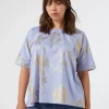 Clearance Marina Rinaldi Cotton chambray blouse LIGHTBLUE