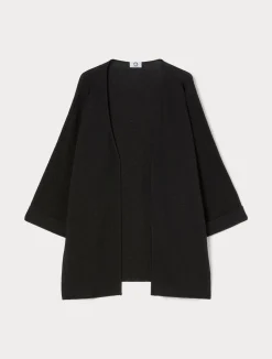 Sale Marina Rinaldi Cotton crepe cardigan BLACK