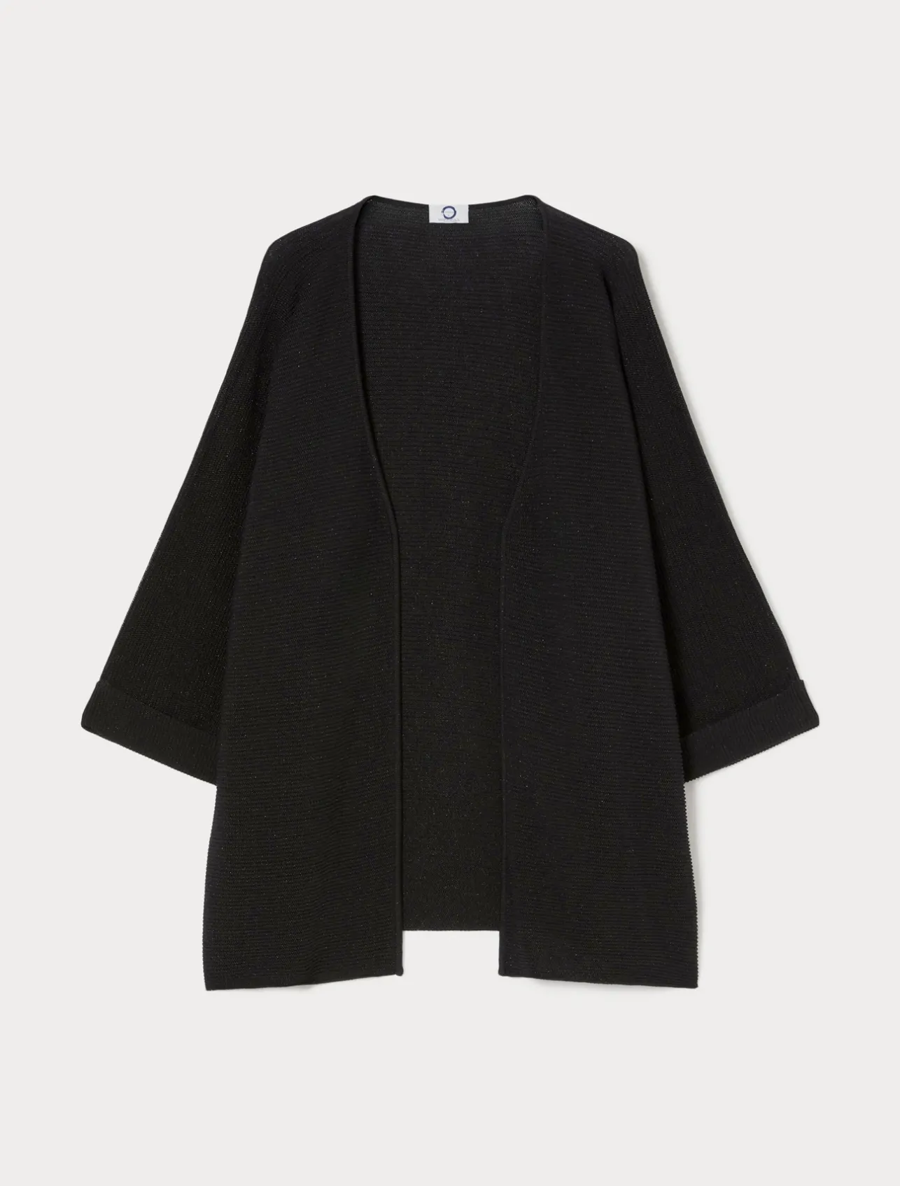 Sale Marina Rinaldi Cotton crepe cardigan BLACK