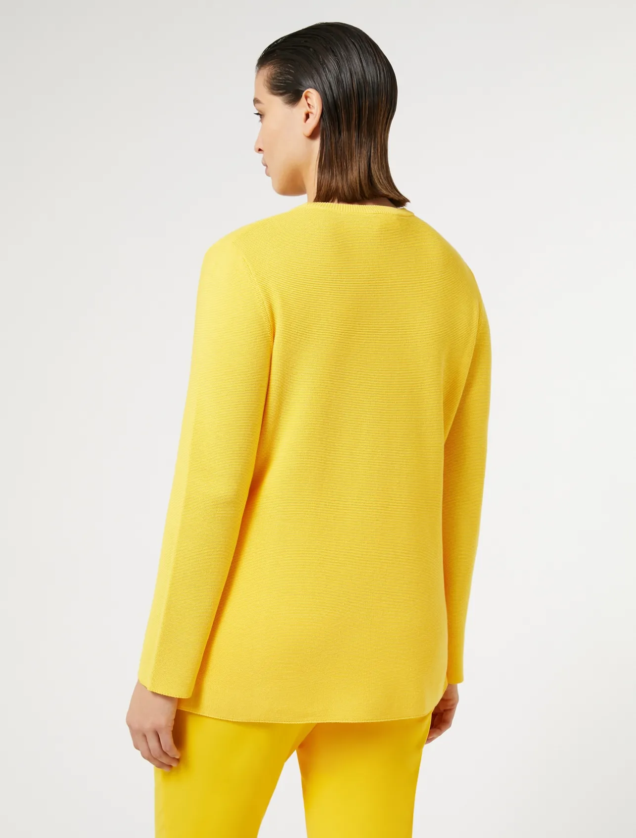 Fashion Marina Rinaldi Cotton crêpe jumper BRIGHTYELLOW
