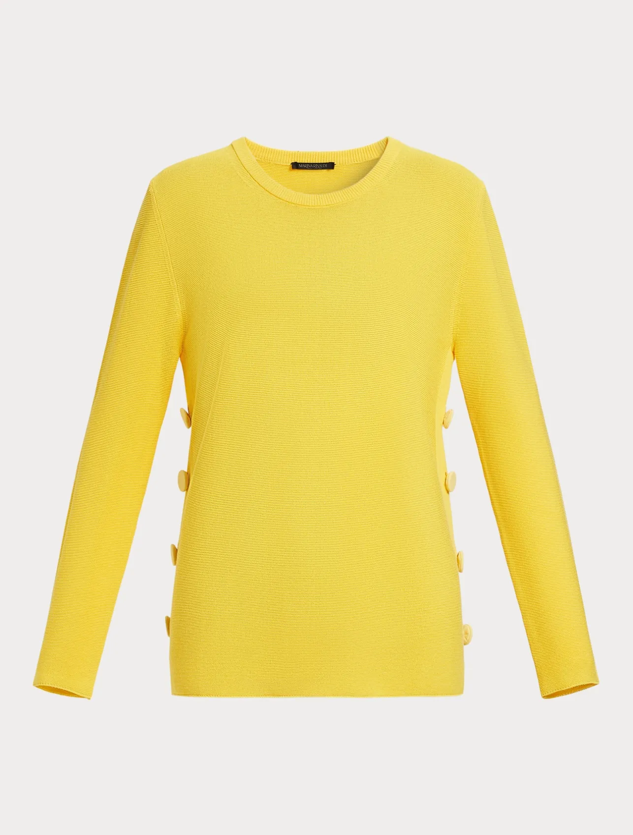 Fashion Marina Rinaldi Cotton crêpe jumper BRIGHTYELLOW