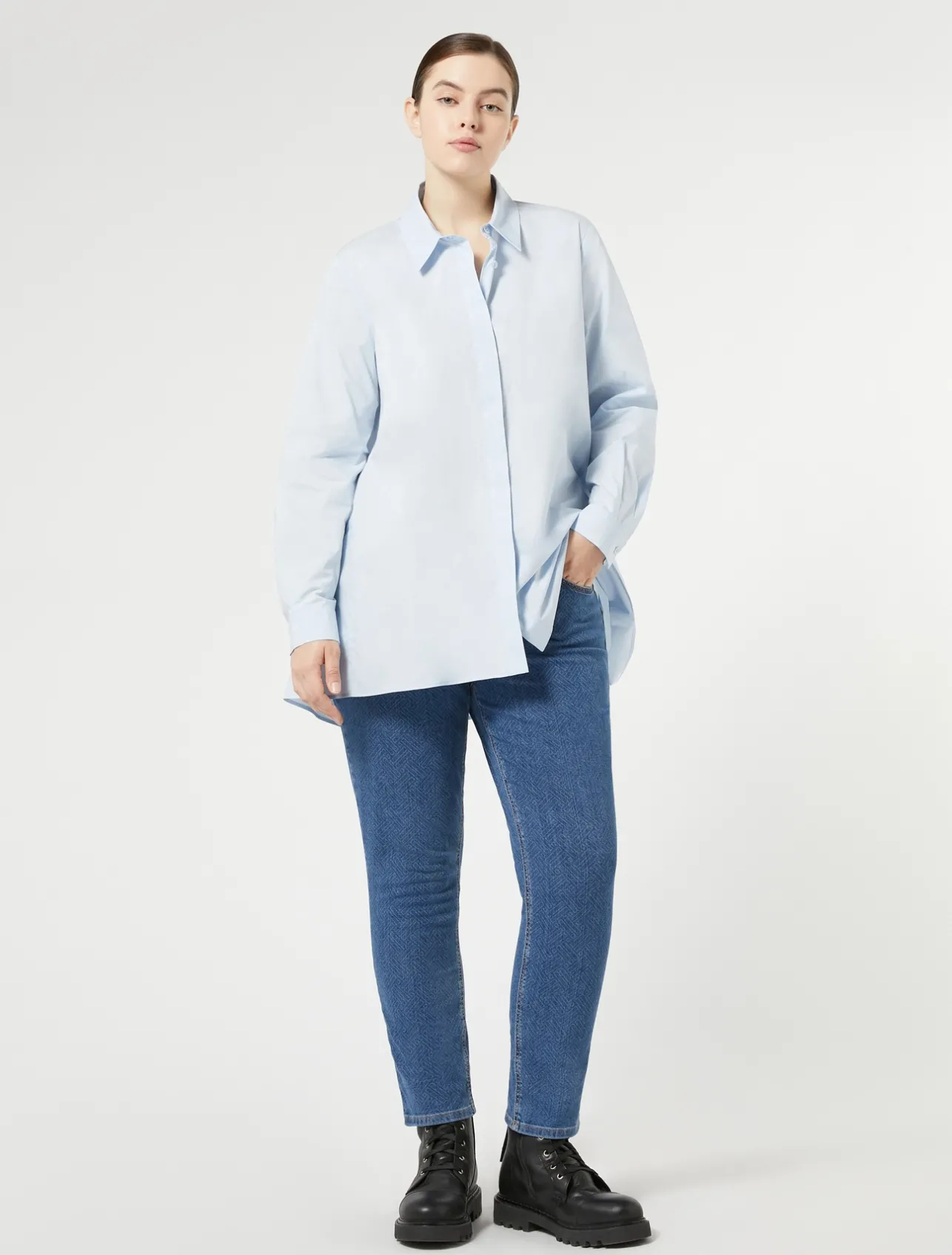 Fashion Marina Rinaldi Cotton denim jeans BLUEJEANS