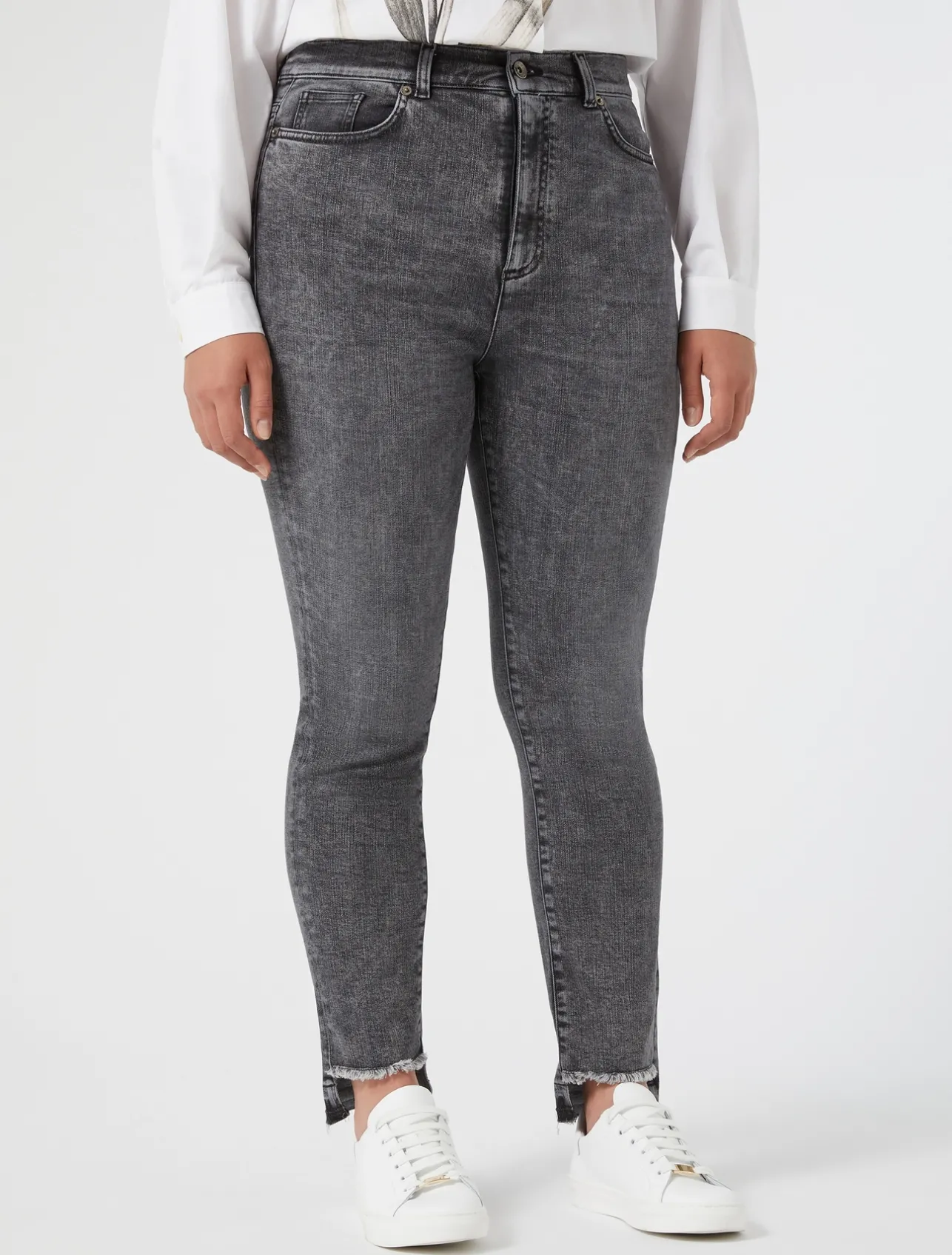 Best Marina Rinaldi Cotton denim jeans BLACK