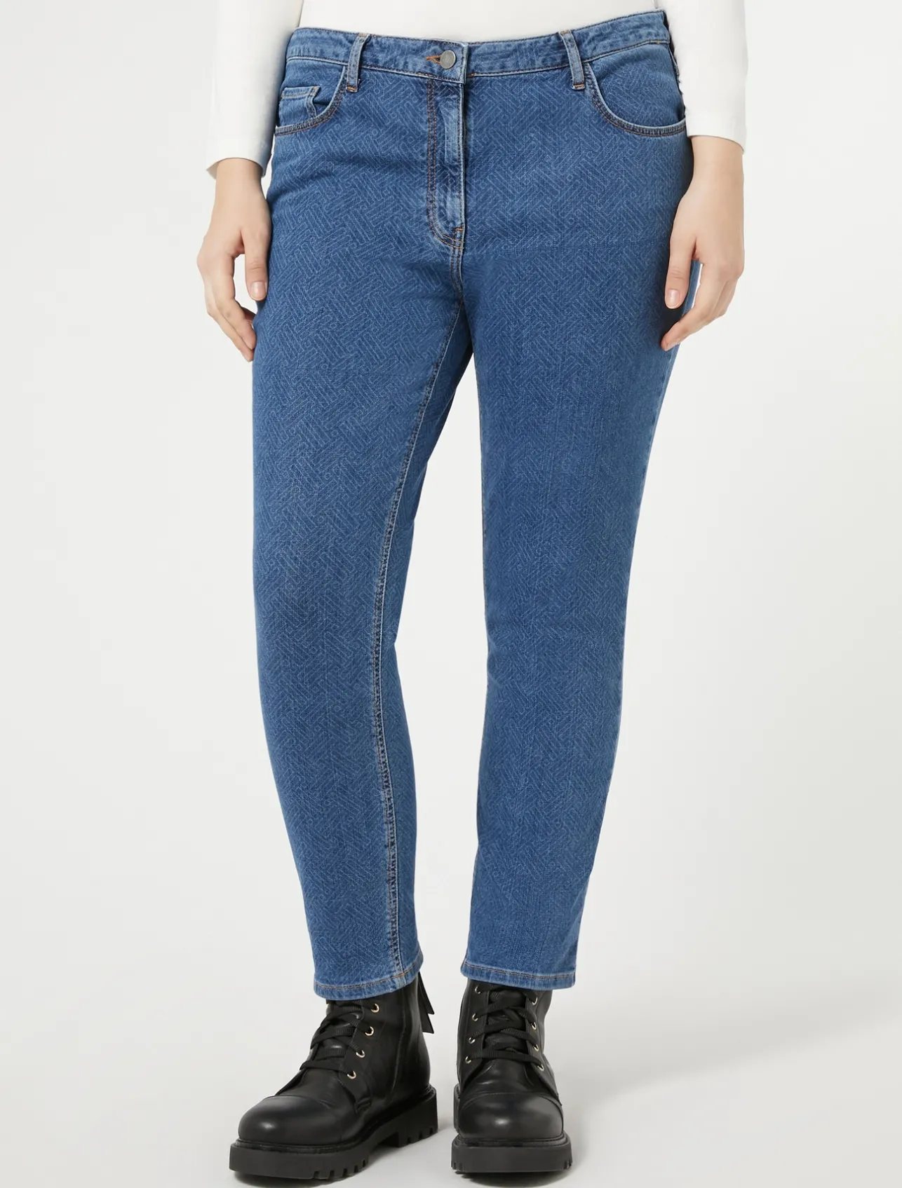 Fashion Marina Rinaldi Cotton denim jeans BLUEJEANS