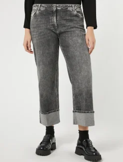 Clearance Marina Rinaldi Cotton denim jeans BLACK