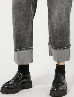 Clearance Marina Rinaldi Cotton denim jeans BLACK