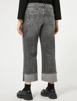 Clearance Marina Rinaldi Cotton denim jeans BLACK