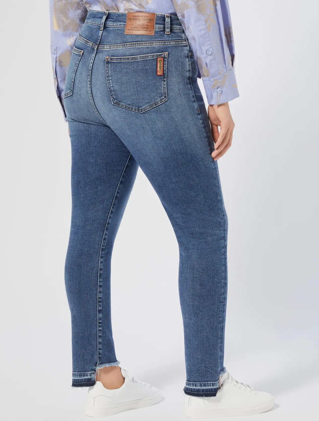 Sale Marina Rinaldi Cotton denim jeans NAVY
