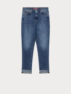 Sale Marina Rinaldi Cotton denim jeans NAVY