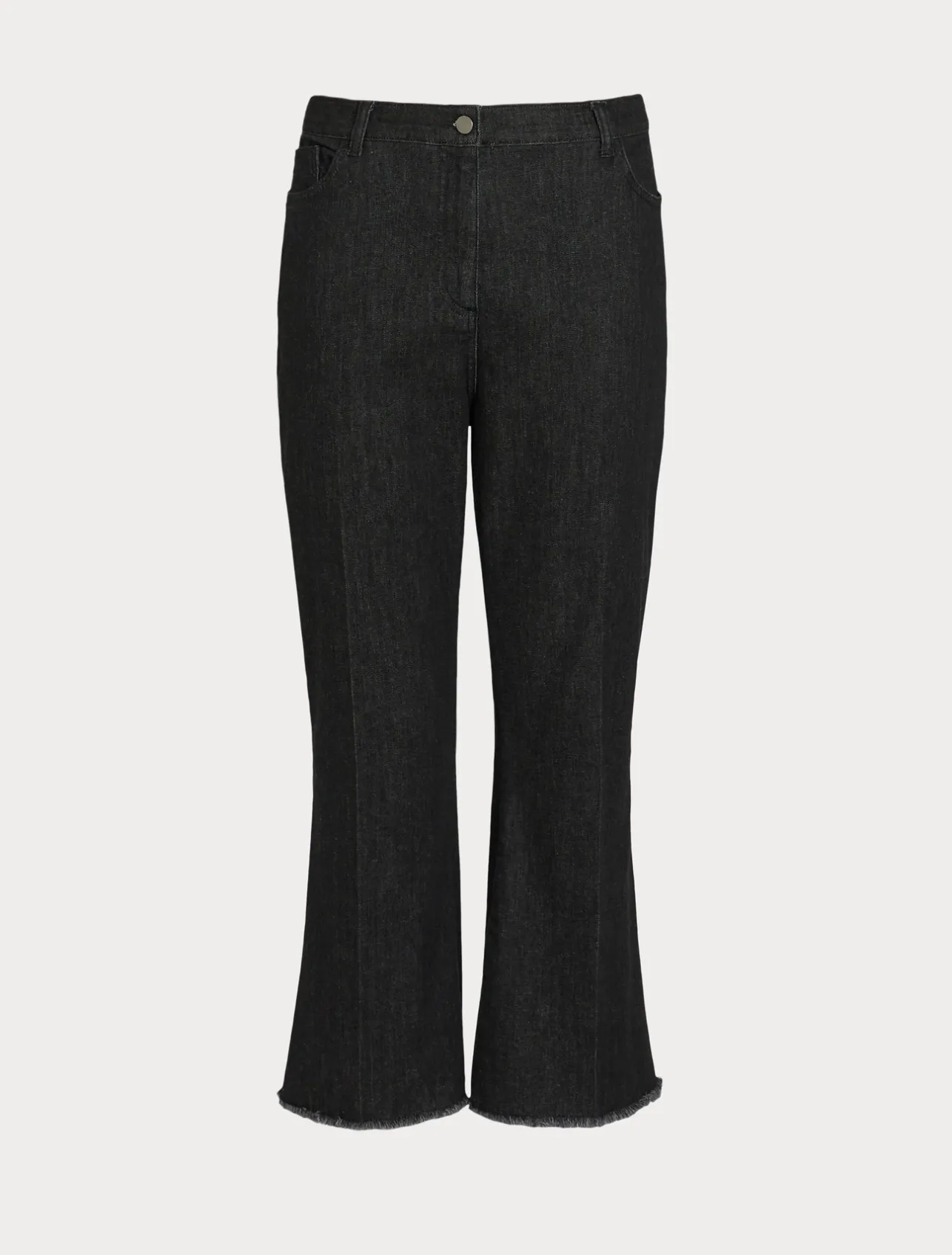 Best Marina Rinaldi Cotton denim trousers BLACK