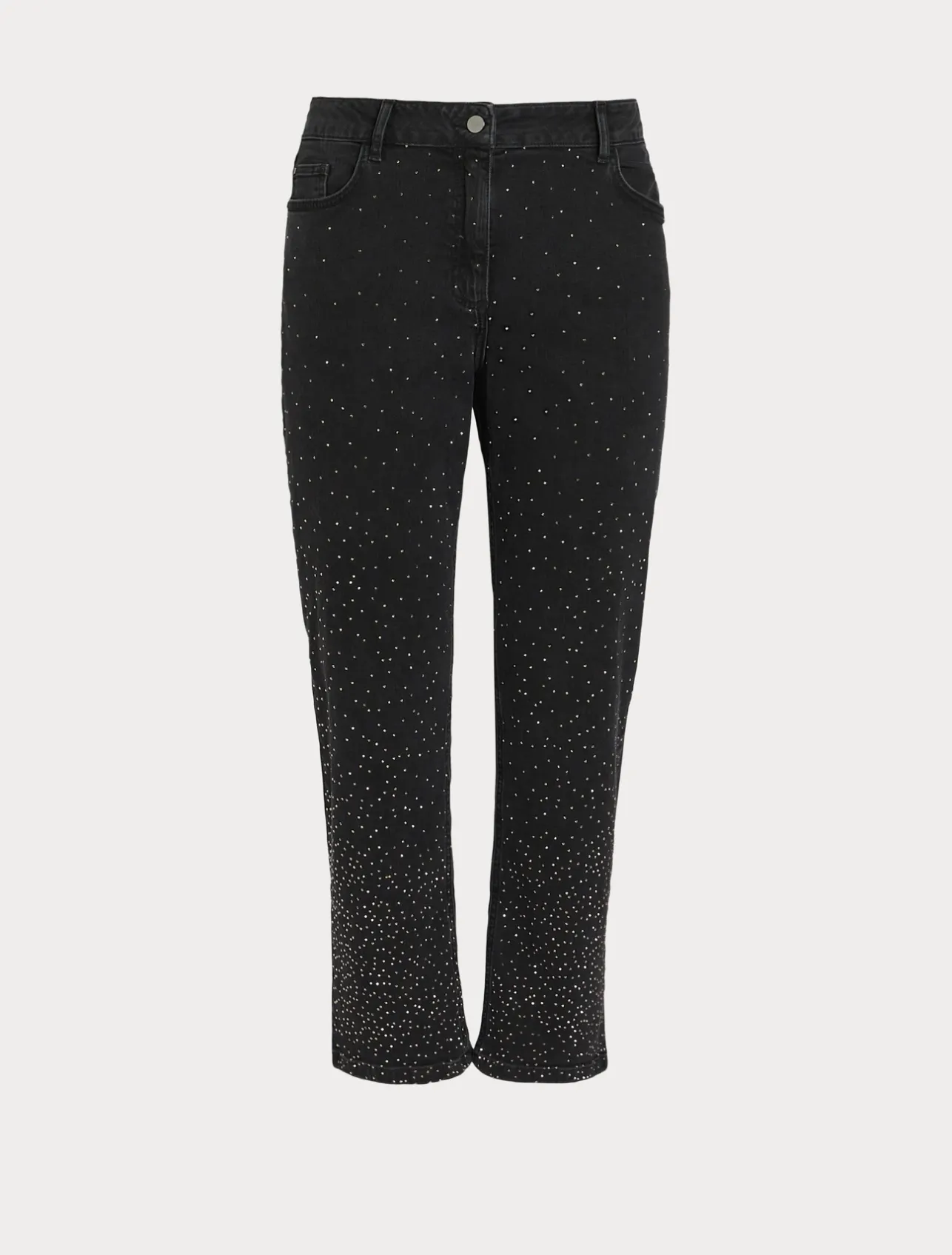 New Marina Rinaldi Cotton denim trousers BLACK