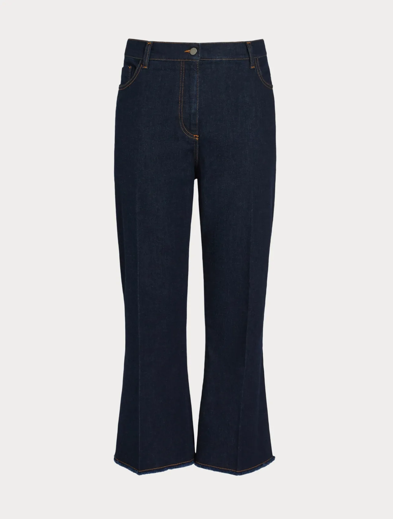 Best Marina Rinaldi Cotton denim trousers MIDNIGHTBLUE