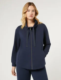 New Marina Rinaldi Cotton fleece jacket NAVY