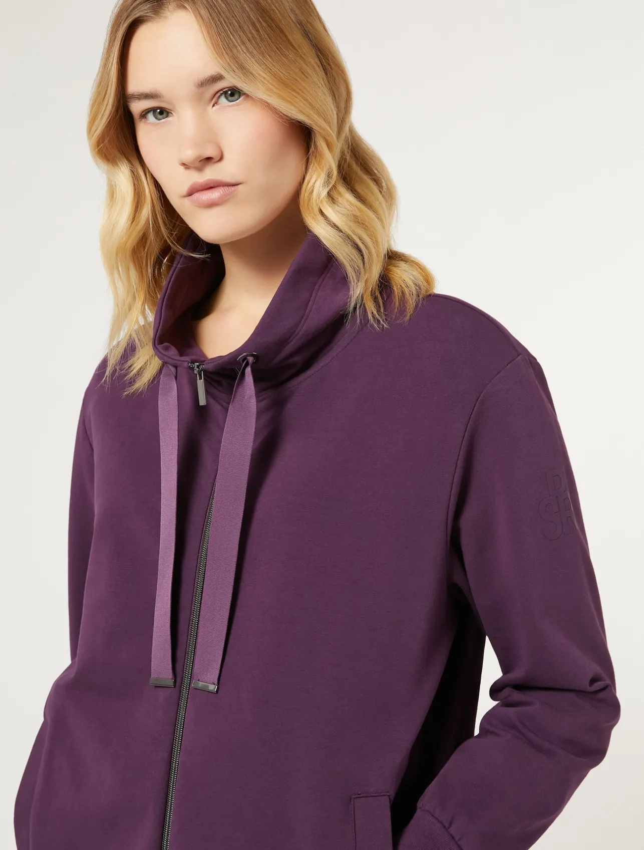 Hot Marina Rinaldi Cotton fleece jacket PURPLE