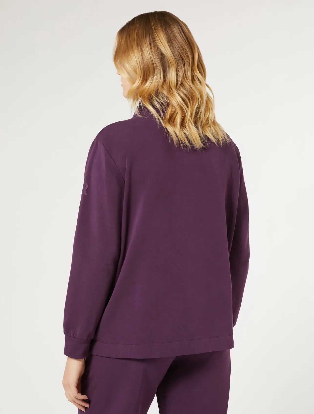 Hot Marina Rinaldi Cotton fleece jacket PURPLE
