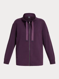 Hot Marina Rinaldi Cotton fleece jacket PURPLE