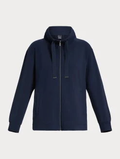 New Marina Rinaldi Cotton fleece jacket NAVY